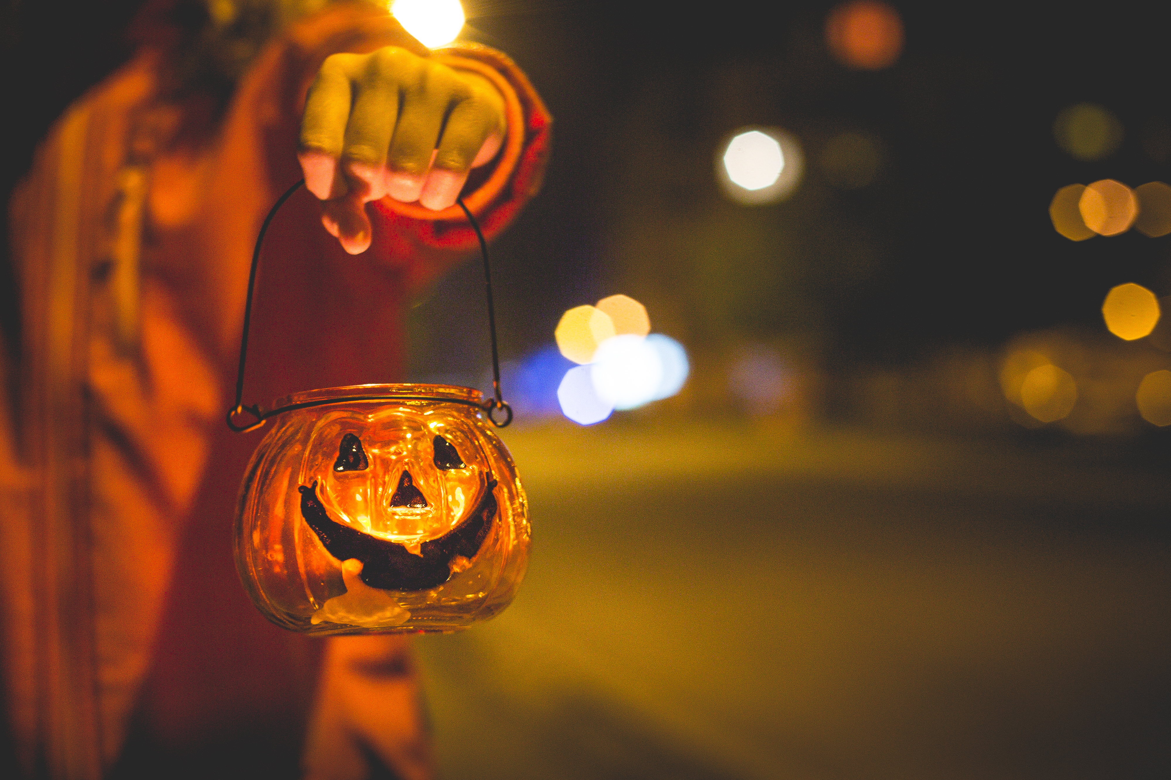 little-girl-holding-halloween-candle-holder-picjumbo-com